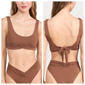 New! RIOT SWIM Pico Top in Brown Sugar 31057